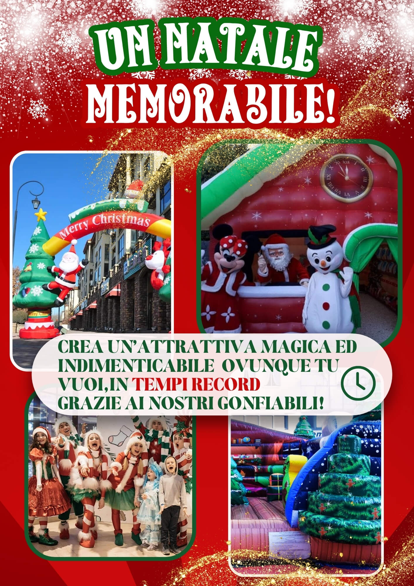 Noleggio Gonfiabili Natale Basilicata Puglia Campania Calabria