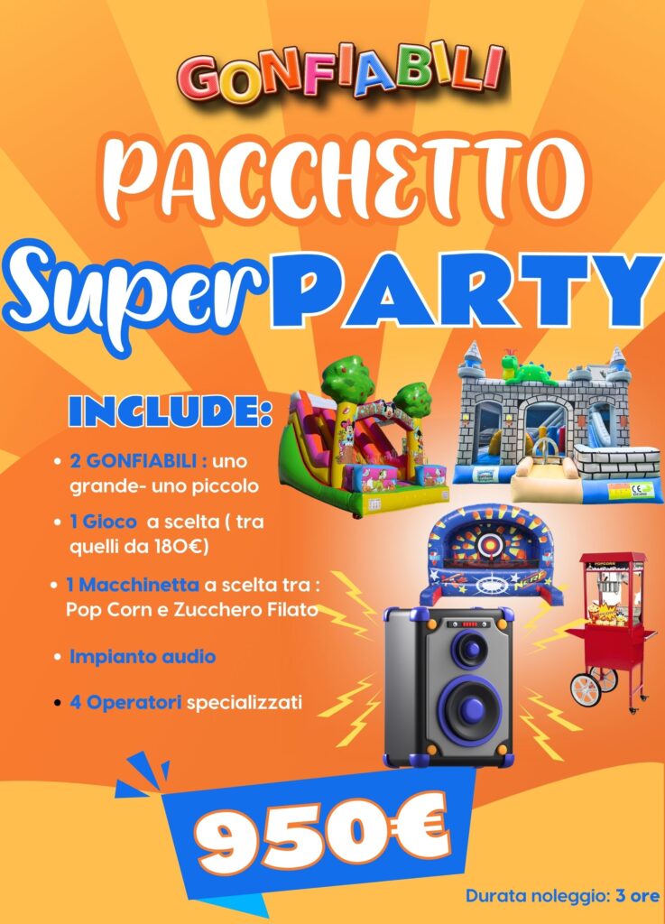 noleggio giochi gonfiabili bambini basilicata potenza