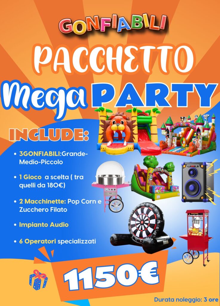 noleggio giochi gonfiabili bambini basilicata potenza