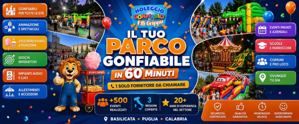 noleggio giochi gonfiabili basilicata