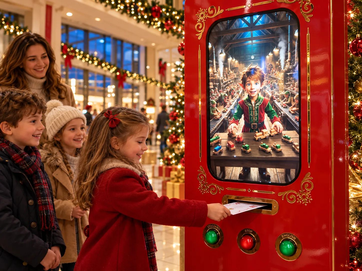 La Magic Mail Box con lo schermo